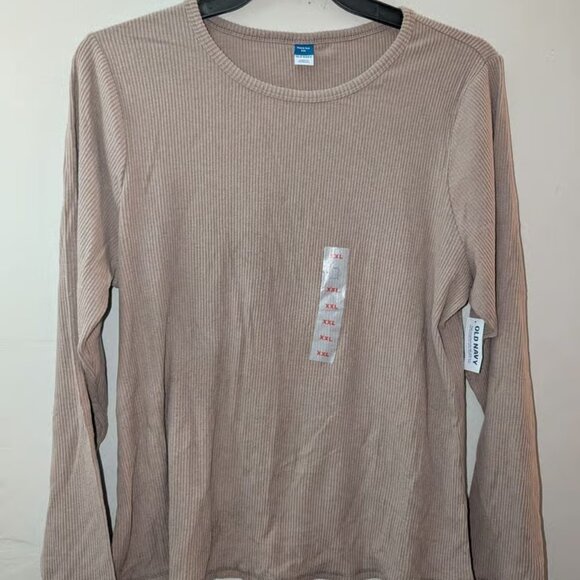 Old Navy NWT Women's Plush Tee Long Sleeve Ribbed Thermal Shirt Size XXL - Picture 4 of 4